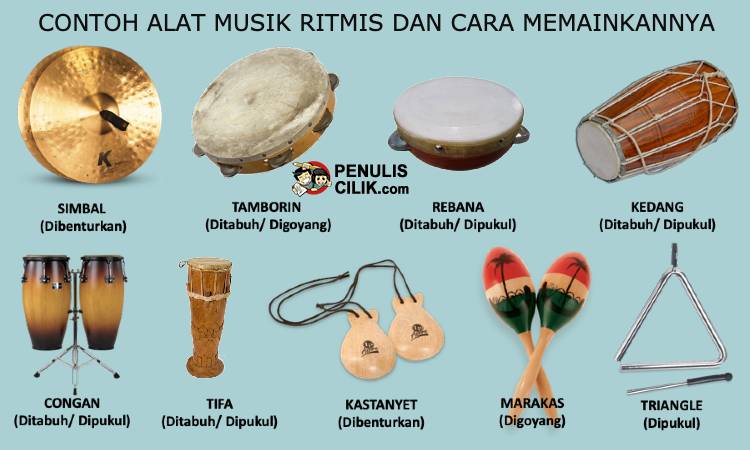 Tifa termasuk alat musik ritmis atau melodis